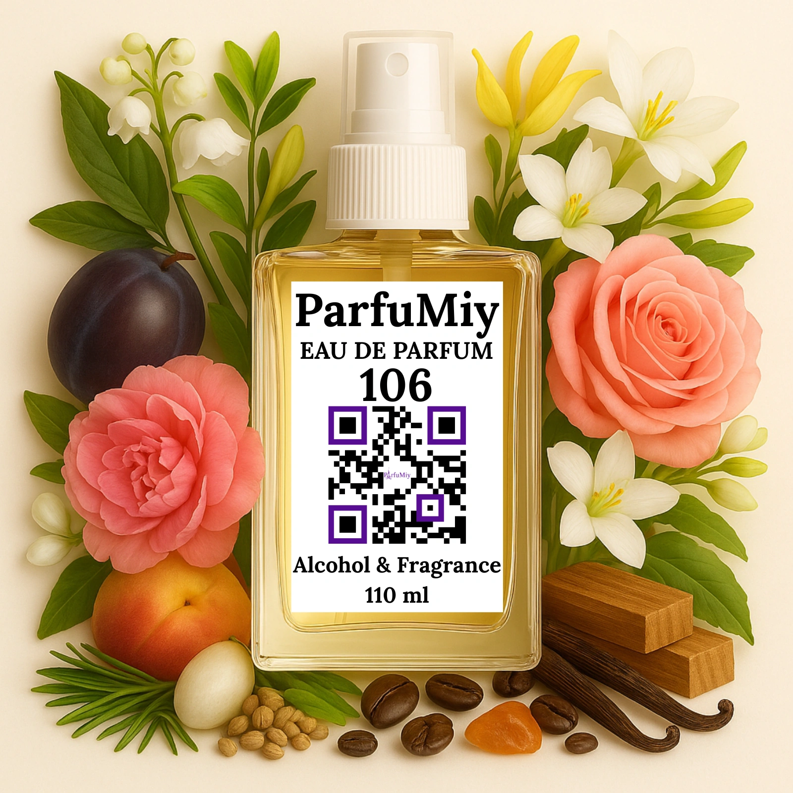 Women's perfume No. 106 (scent similar to Noa)